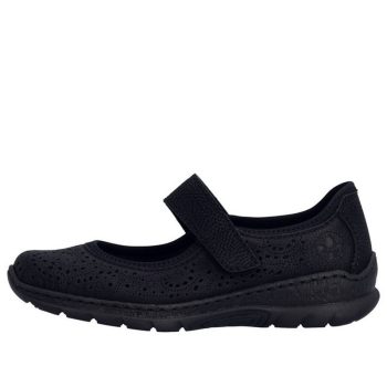   Rieker N4299 00 kényelmes női lyukacsos tépőzáras félcipő