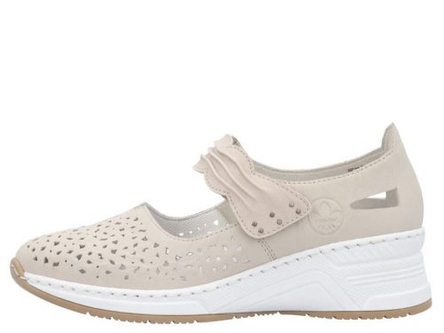 Rieker N4382 60 könnyű nyitott női tépőzáras félcipő