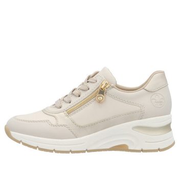 Rieker N9301 60 divatos női telitalpú fűzős félcipő