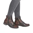 Remonte TEX D4382 25 női bőr bokacsizma, egyedi stílusú, vízálló, fűzős