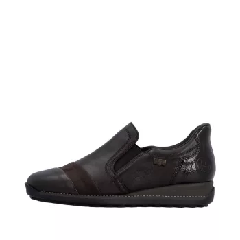   Rieker TEX 44296 25 vízálló női bebújós bőr slip-on félcipő