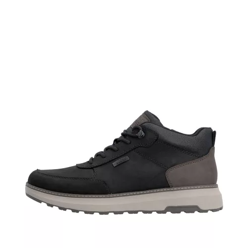 Rieker TEX  B5501 00 férfi bőr bokacsizma, vízálló, fűzős