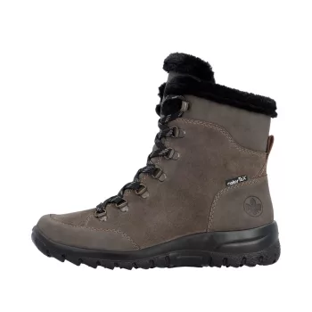    Rieker TEX L7168 45 női bőr bakancs vízálló, fűzős, puha és meleg
