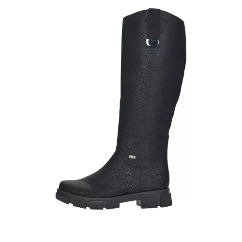  Rieker TEX Y7190 00 női csizma, divatos, platformos, vízálló