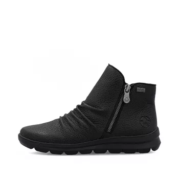 Rieker TEX Z0056 00 vízálló női cipzáras bokacsizma