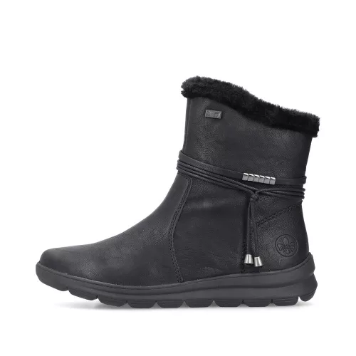 Rieker TEX Z0070 00 vízálló női cipzáras bokacsizma