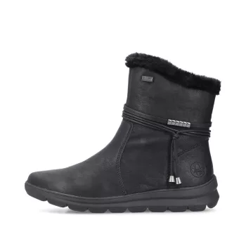 Rieker TEX Z0070 00 vízálló női cipzáras bokacsizma