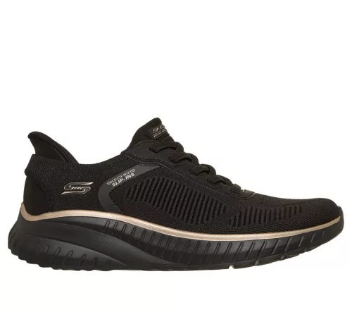 Skechers Slip-ins BOBS 117497 BKRG női bebújós divatos félcipő