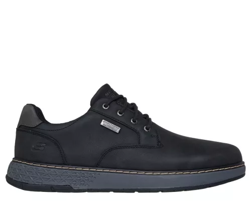 Skechers 205234 BLK vízlepergető férfi fűzős félcipő