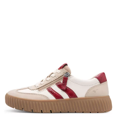 Tamaris Comfort 83729 45435 divatos női fűzős bőr retro sneaker 