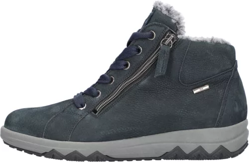 Waldlaufer TEX 961971 165194 női bőr bokacipő, fűzős, vízálló, széles bőségben 