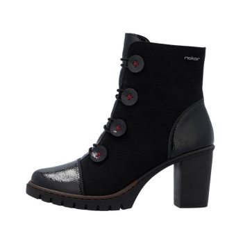 Rieker Y2576 00 sikkes női bokacsizma